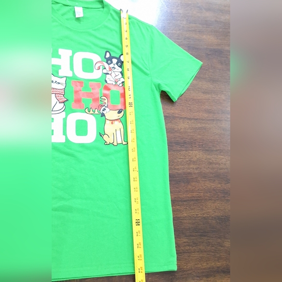 NWT Pet Lover Ho Ho Ho Christmas Holiday Women's Graphic T-Shirt , Size Medium - Picture 5 of 5